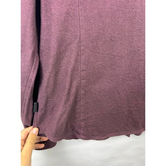 Patagonia Button Front Shirt Maroon Organic Cotton Twill Long Sleeve Workwear L - Picture 12 of 12